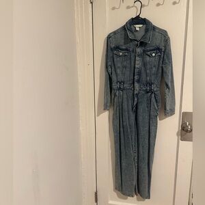 Blue denim jumpsuit size 8